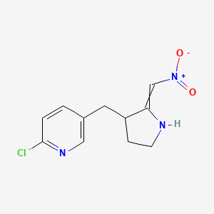 2-Chloro-5-{[2-(nitromethylidene)pyrrolidin-3-yl]methyl}pyridine