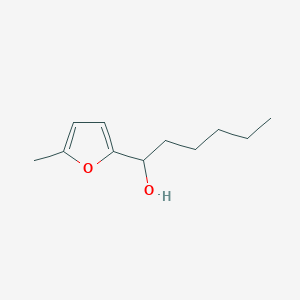 molecular formula C11H18O2 B8593777 1-(5-Methyl-2-furyl)-1-hexanol 