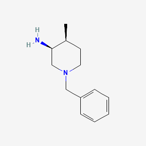 molecular formula C13H20N2 B8593798 (3S,4S)-1-benzyl-4-methylpiperidin-3-amine 