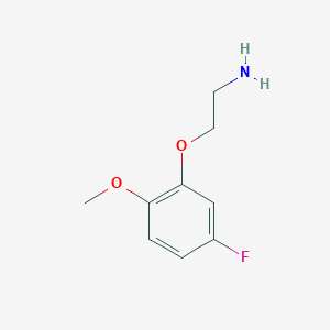 molecular formula C9H12FNO2 B8593826 2-(5-Fluoro-2-methoxy-phenoxy)ethylamine 