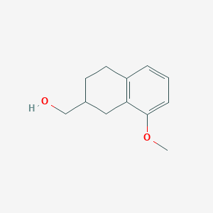 molecular formula C12H16O2 B8593879 1-(8-Methoxy-1,2,3,4-tetrahydronaphth-2-yl)methanol CAS No. 170353-29-4