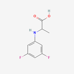 molecular formula C9H9F2NO2 B8593914 N-(3,5-difluorophenyl)-D,L-alanine 
