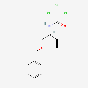 molecular formula C13H14Cl3NO2 B8593964 N-[1-(Benzyloxy)but-3-en-2-yl]-2,2,2-trichloroacetamide CAS No. 93667-62-0