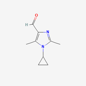 B8593985 1-Cyclopropyl-2,5-dimethyl-1H-imidazole-4-carbaldehyde CAS No. 824432-06-6