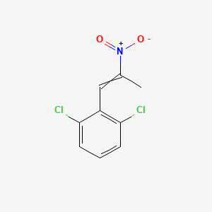 molecular formula C9H7Cl2NO2 B8593989 1,3-Dichloro-2-(2-nitroprop-1-en-1-yl)benzene CAS No. 15873-35-5