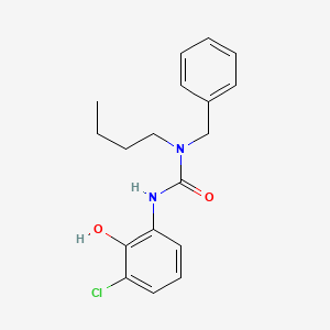 molecular formula C18H21ClN2O2 B8594022 N-Benzyl-N-butyl-N'-(3-chloro-2-hydroxyphenyl)urea CAS No. 88452-24-8