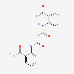 molecular formula C17H14N2O6 B8594082 2-[[3-(2-Carboxyanilino)-3-oxopropanoyl]amino]benzoic acid CAS No. 77317-57-8