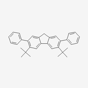 molecular formula C33H34 B8594138 3,6-DI-Tert-butyl-2,7-diphenyl-9H-fluorene CAS No. 906097-52-7