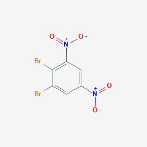molecular formula C6H2Br2N2O4 B8594201 Benzene, 1,2-dibromo-3,5-dinitro- CAS No. 96558-80-4