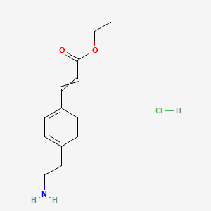 molecular formula C13H18ClNO2 B8594222 Ethyl 4-(2-aminoethyl)-cinnamate hydrochloride CAS No. 65779-54-6