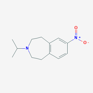 molecular formula C13H18N2O2 B8594242 7-Nitro-3-(propan-2-yl)-2,3,4,5-tetrahydro-1H-3-benzazepine CAS No. 919099-07-3