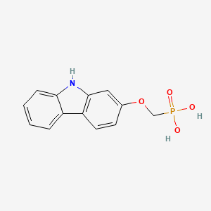 molecular formula C13H12NO4P B8594271 {[(9H-Carbazol-2-yl)oxy]methyl}phosphonic acid CAS No. 797763-21-4