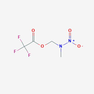 molecular formula C4H5F3N2O4 B8594311 Acetic acid, trifluoro-, (methylnitroamino)methyl ester CAS No. 96302-48-6