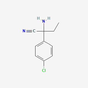 (RS)-2-Amino-2-(4-chloro-phenyl)-butyronitrile