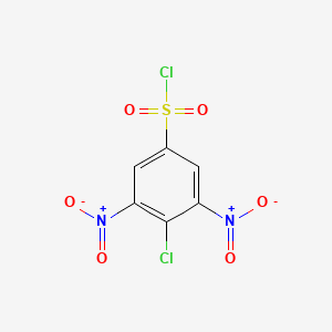 molecular formula C6H2Cl2N2O6S B8594398 4-Chloro-3,5-dinitrobenzene-1-sulfonyl chloride CAS No. 35168-72-0
