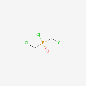 molecular formula C2H4Cl3OP B8594413 Phosphinic chloride, bis(chloromethyl)- CAS No. 13482-64-9