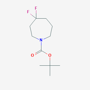 molecular formula C11H19F2NO2 B8594426 4,4-Difluoro-azepane-1-carboxylic acid tert-butyl ester 