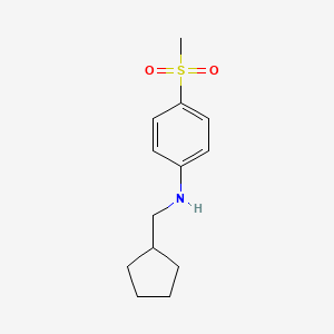 Cyclopentylmethyl-(4-methanesulfonyl-phenyl)-amine