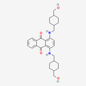 molecular formula C30H38N2O4 B8594501 9,10-Anthracenedione, 1,4-bis[[[4-(hydroxymethyl)cyclohexyl]methyl]amino]- CAS No. 71673-03-5