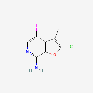 2-Chloro-4-iodo-3-methylfuro[2,3-c]pyridin-7-amine