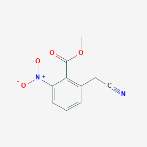molecular formula C10H8N2O4 B8594545 Methyl 2-(cyanomethyl)-6-nitrobenzoate CAS No. 169044-99-9