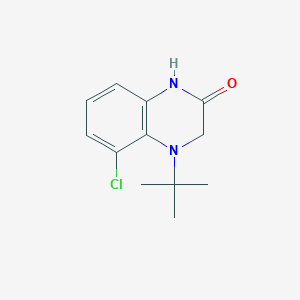molecular formula C12H15ClN2O B8594554 4-tert-Butyl-5-chloro-3,4-dihydro-1H-quinoxalin-2-one 