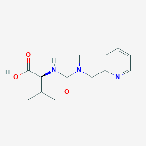 molecular formula C13H19N3O3 B8594570 N-((N-Methyl-N-((2-pyridinyl)methyl)amino)carbonyl)valine 