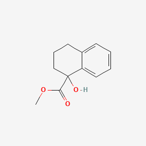 molecular formula C12H14O3 B8594575 1-Hydroxytetralin-1-carboxylic acid methyl ester 