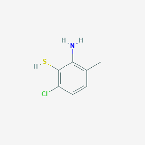 molecular formula C7H8ClNS B8594593 2-Amino-6-chloro-3-methyl-benzenethiol 
