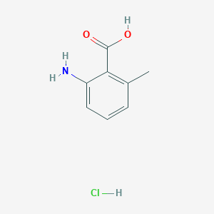 molecular formula C8H10ClNO2 B8594599 2-Amino-6-methylbenzoic acid hydrochloride CAS No. 90259-29-3