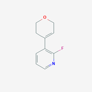 molecular formula C10H10FNO B8594633 3-(3,6-dihydro-2H-pyran-4-yl)-2-fluoropyridine 