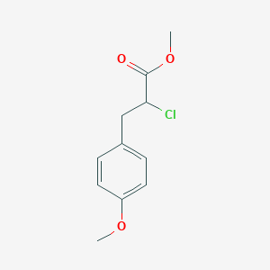 molecular formula C11H13ClO3 B8594642 Methyl 2-chloro-3-(4-methoxyphenyl)propionate 