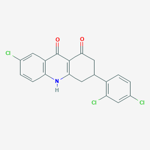 7-Chloro-3-[2,4-dichlorophenyl]-3,4-dihydro-1,9(2H,10H)-acridinedione