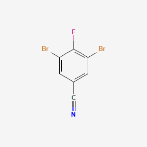 molecular formula C7H2Br2FN B8594666 3,5-Dibromo-4-fluorobenzonitrile 