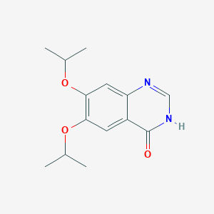molecular formula C14H18N2O3 B8594674 6,7-Diisopropoxyquinazolin-4(1H)-one 