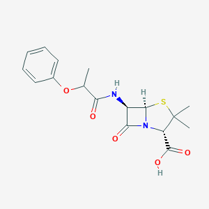 molecular formula C17H20N2O5S B085947 苯乙青霉素 CAS No. 147-55-7