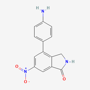 1h-Isoindol-1-one,4-(4-aminophenyl)-2,3-dihydro-6-nitro-