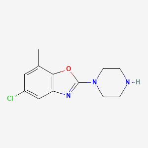 5-Chloro-7-methyl-2-(1-piperazinyl)benzoxazole