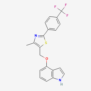 1H-Indole, 4-[[4-methyl-2-[4-(trifluoromethyl)phenyl]-5-thiazolyl]methoxy]-