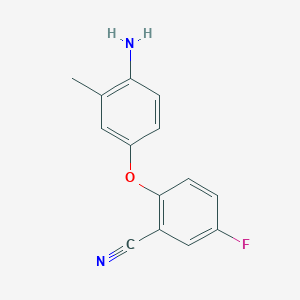 2-(4-Amino-3-methylphenoxy)-5-fluorobenzonitrile