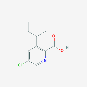 molecular formula C10H12ClNO2 B8594908 (RS)-3-sec-butyl-5-chloro-pyridine-2-carboxylic acid 