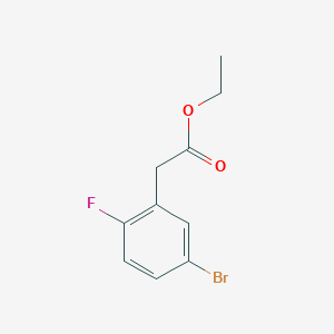 molecular formula C10H10BrFO2 B8594917 (5-Bromo-2-fluoro-phenyl)-acetic acid ethyl ester 