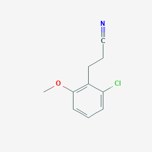 B8594975 3-(2-Chloro-6-methoxyphenyl)propionitrile CAS No. 927891-80-3