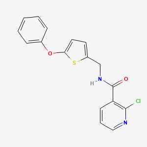 molecular formula C17H13ClN2O2S B8594989 2-Chloro-N-[(5-phenoxythiophen-2-yl)methyl]pyridine-3-carboxamide CAS No. 849805-43-2