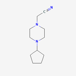 molecular formula C11H19N3 B8595017 (4-Cyclopentyl-piperazin-1-yl)-acetonitrile 