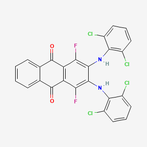 2,3-Bis(2,6-dichloroanilino)-1,4-difluoroanthracene-9,10-dione