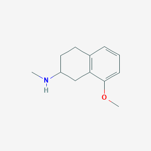 molecular formula C12H17NO B8595090 8-Methoxy-2-methylamino-1,2,3,4-tetrahydronaphthalene 