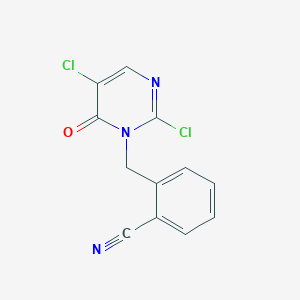 2-(2,5-Dichloro-6-oxo-6H-pyrimidin-1-ylmethyl)-benzonitrile