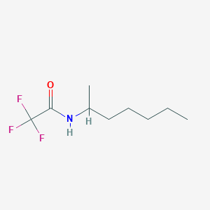 molecular formula C9H16F3NO B8595163 N-(1-Methylhexyl)trifluoroacetamide 