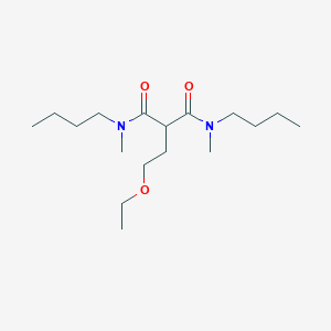 molecular formula C17H34N2O3 B8595196 N~1~,N~3~-Dibutyl-2-(2-ethoxyethyl)-N~1~,N~3~-dimethylpropanediamide CAS No. 112724-90-0